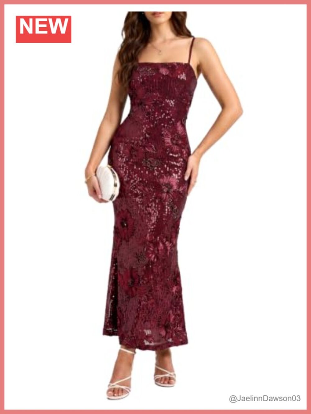 Sequin Floral Embroidered Maxi Dress Sleeveless Mermaid Formal Wedding Guest